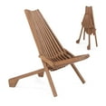 thumbnail image 5 of Ktaxon 2 Pack Wood Folding Chair, Acacia Wood Chairs for Outdoor and Indoor, Sturdy Frame, Portable Chair for Garden, Patio, Yard, Lawn, Sitting Room, 5 of 7