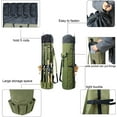 thumbnail image 2 of Multifunction Fishing Pole Bag - Waterproof Rod Reel Bag Carrier Case, Durable Canvas Tackle Large Storage Gift for Men Travel, Khaki, 2 of 14