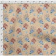 thumbnail image 4 of Soimoi Sea Shell Print, Silk Fabric, Decor Sewing Fabric by The Yard 42 Inch Wide,Decorative Fabric for Shirts Suits Ties, Tawny Brown, 4 of 5