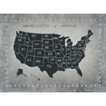 thumbnail image 2 of Wiens, James 14x12 Gold Ornate Wood Framed with Double Matting Museum Art Print Titled - Riveting USA Map, 2 of 4