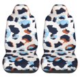 thumbnail image 2 of Easy to Install Car Universal Seat Cover, Watercolor Abstract Pattern Four Seasons Universal Front Seat Cover, 2-Piece, 2 of 8
