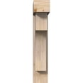 thumbnail image 2 of Ekena Millwork 7 1/2"W x 28"D x 40"H Westlake Block Smooth Bracket w/ Offset Brace, Douglas Fir, 2 of 25