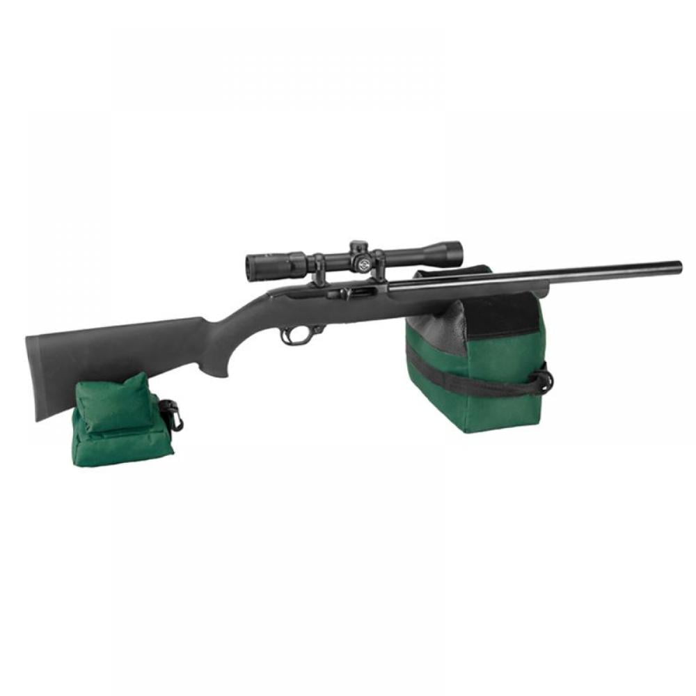 US Portable Shooting Range Sand Bag Set Rifle Bench Rest Stand Front & Rear Bag 
