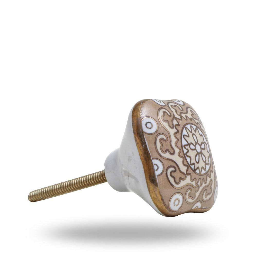 Set of Six ceramic Amgel Cabinet Knobs by Trinca-Ferro
