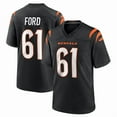 thumbnail image 1 of Maillot Réplique Noir pour Hommes Cincinnati Bengals 61 Cody Ford -L, 1 of 2