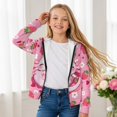 thumbnail image 4 of chaqlin Axolotl Hoodies for Girls 6-7 Trendy Zip Up Sweatshirt Jacket Strawberry Long Sleeve Hoodie Coat Casual Outerwear with Pocket Fall Winter Clothes, 4 of 7