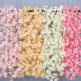 thumbnail image 4 of HAOSHICS Artificial Cherry Blossom Flower Vines Faux Flowers for Outdoors Hanging Silk Flowers Garland for Wedding Party Home Japanese Kawaii Decor, 4 of 9