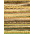 thumbnail image 1 of Ahgly Company Machine Washable Indoor Rectangle Abstract Gen Brown Yellow Area Rugs, 3' x 5', 1 of 7