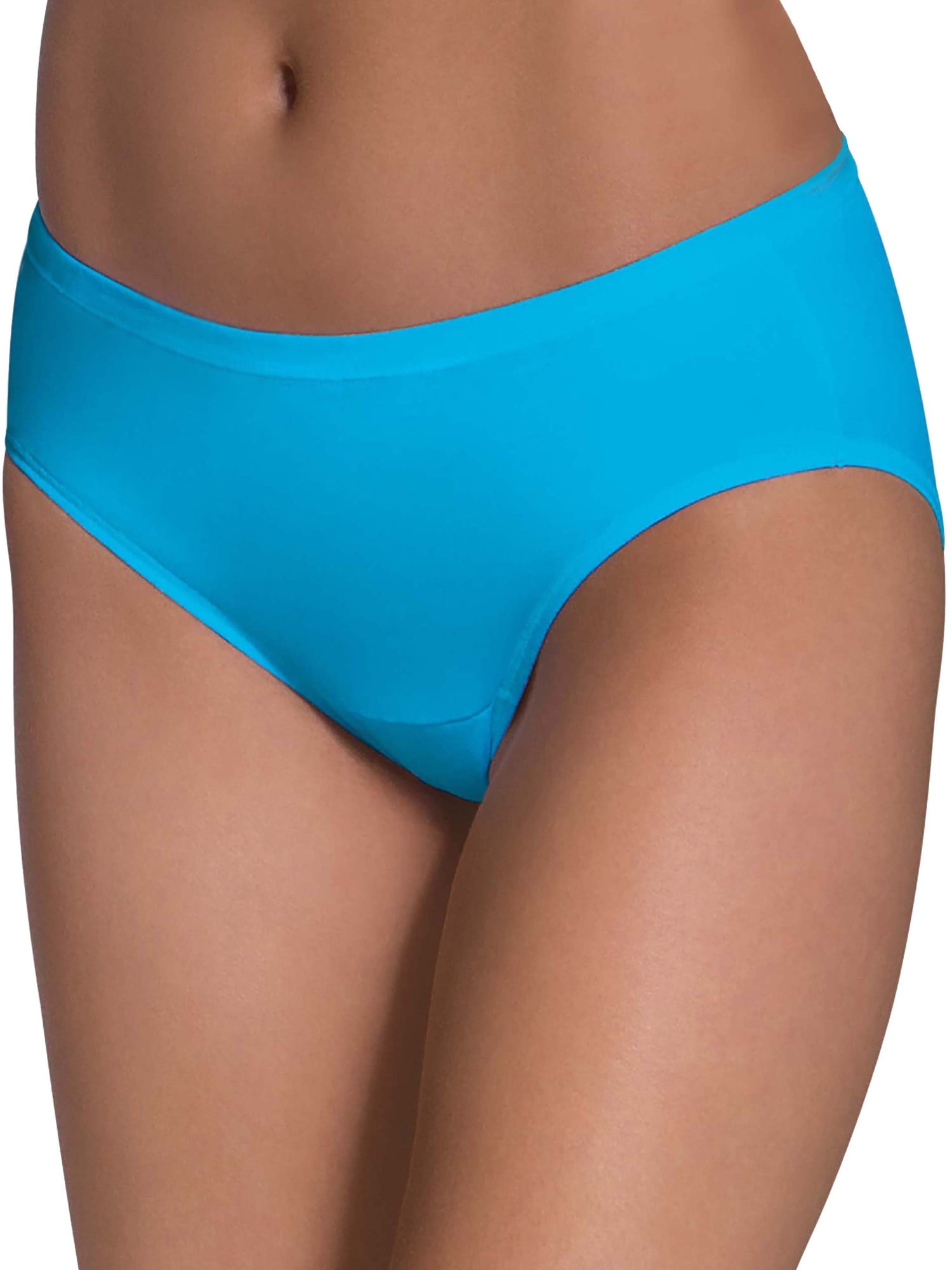 Fruit of the Loom Womens 6 Pack Comfort Covered Cotton Brief Panties
