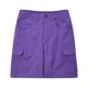 thumbnail image 1 of ICHUANYI Clearance Women's Fashion Casual Solid Color High Waist Cargo Pants A-Line Loose Wide Leg Pocket Short Pants(Purple, S) ICHUANYI WER2023081114163, 1 of 6