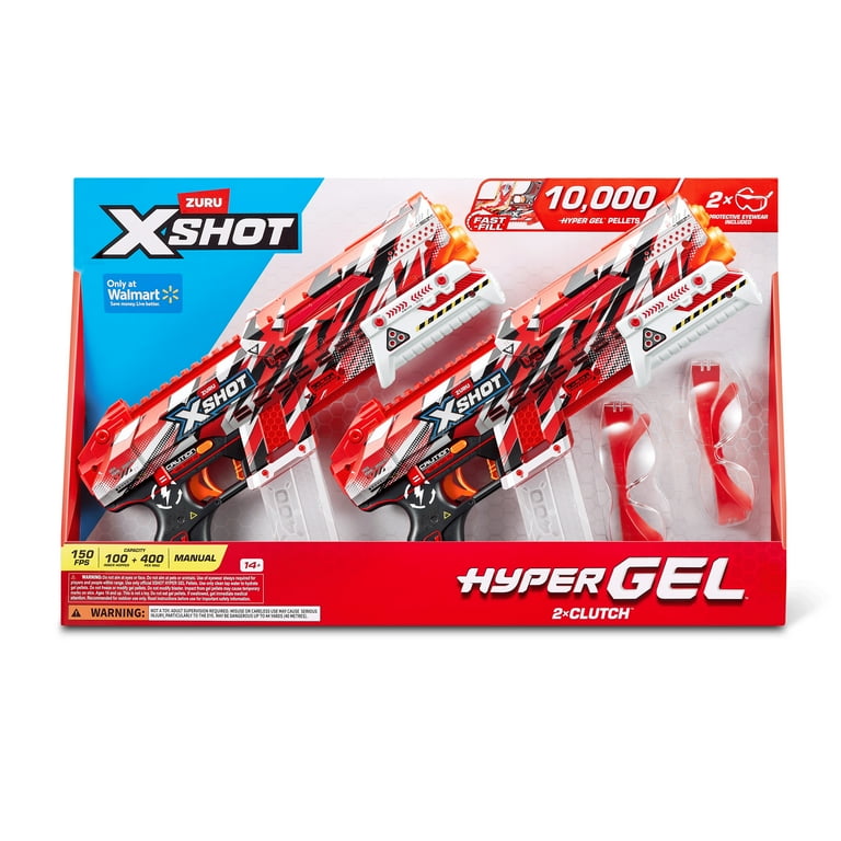 XSHOT Hyper Gel Clutch Blaster 2 pack (5,000 Hyper Gel Pellets) by