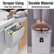 thumbnail image 2 of Cubo de basura montado en la pared de alta capacidad con tapa, cubo de basura, puerta de armario de cocina, cubo basura colgante, cubo de basura para reciclaje, 2 of 5