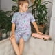 thumbnail image 4 of Balery Purple Butterfly Conjunto de Pijama Infantil de Manga Corta con Estampado – Ropa de Dormir de Algodón Suave-XX-Large, 4 of 6
