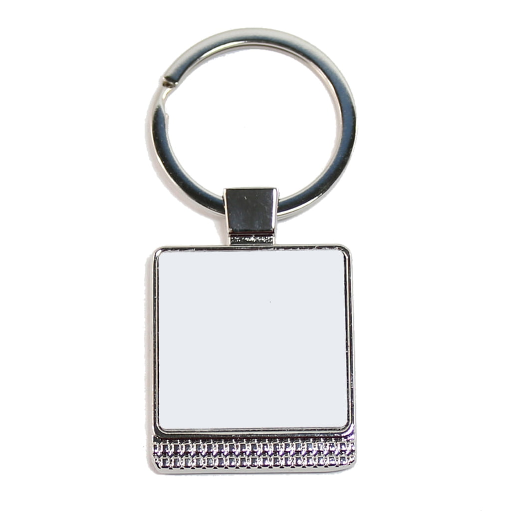 8 Shapes Sublimation Blank Heat Pressed Keychains for Heat Press
