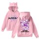 thumbnail image 1 of Pop cazadora para niña Demon Hunters Women's Fashion Cat-Ear Crop Top Hooded Sweatshirt （Pink）, 1 of 4