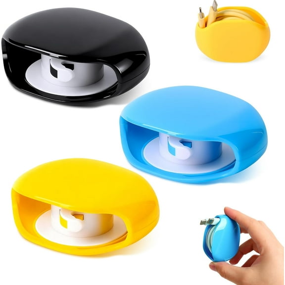 Automatic Cord Reel, Retractable Hidden Cable Reel, for USB Cable Headset Cord Charger Cable for Travel and Organization