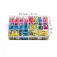 thumbnail image 3 of Harpily 250Pcs Heat Shrink Wire Connectors Automotive Marine Electrical Terminals Kit Crimp Connector Assortment Ring Fork Splices Electrical Wire Terminals Kit One Size Blue, 3 of 6
