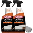 thumbnail image 1 of Weiman Limpiador de granito para pulir y proteger 3 en 1, paquete de 2, sin rayas, f&oacute;rmula de pH neutro para uso diario en interiores y exteriores de piedra natural, 1 of 9