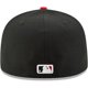 thumbnail image 3 of NBA cap features the Redskins' iconic red "C" logo embroidered on the front. Medium Cincinnati Reds fitted cap, green, size 7 1/2, 3 of 5
