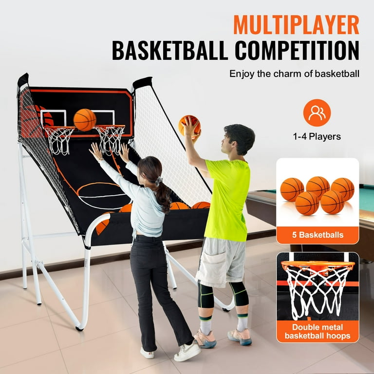 Game of two halves(フットボール昨今) KFFKFF Foldable Basketball Arcade Game, 8-in-1 Dual LED