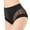 13-Black, variant on YWDJ Lightweight High Waist No Show Mid-waist Transparent Mesh Briefs High Elastic Comfortable Ice Silk Underwear Large Size Ultra-thin Pink S