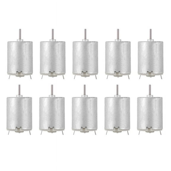 10X 8000RPM 9V 68MA High Torque Magnetic Cylindrical Mini DC Motor Silver