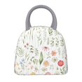 thumbnail image 5 of Japuie Wildflower Watercolor 2 Print Insulated Lunch Bag,Lunch Box for Women Men,Large Capacity Lunch Tote Bag,Lunch Container for Office Work Picnic Beach or Travel, 5 of 7