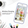 thumbnail image 3 of IBAOLE Compatible for iPhone SE 2020 Rubber Case, iPhone 7 8 Slim Silicone Case with Tempered Glass Screen Protector, Microfiber Lining Shockproof Cover for iPhone 7/8/SE 2020 4.7 inch - YellowPurple, 3 of 7