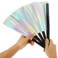 thumbnail image 3 of TABLZONE Multi Color Folding Hand Fan for Parties and Stage Performances, 3 of 6