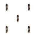 thumbnail image 3 of yingyy Wire Wrapped Charm Hanging Pendant Colorful Exquisite Crystal Crafting Necklace Keychains Earrings Accessories Brown 5Set, 3 of 6