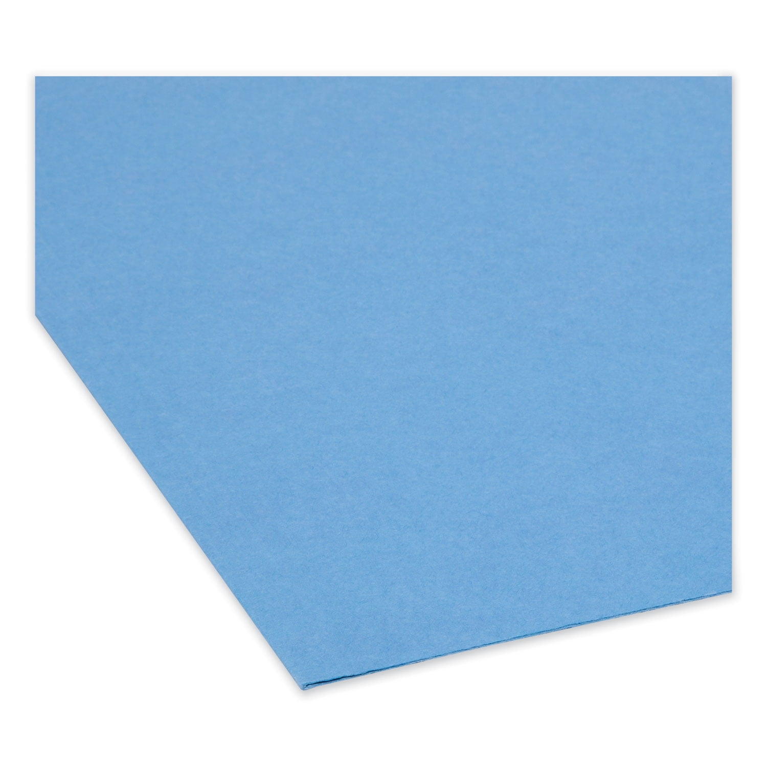 Smead 17034 File Folders, 1/3 Cut, Reinforced Top Tab, Legal, Blue, 100/Box