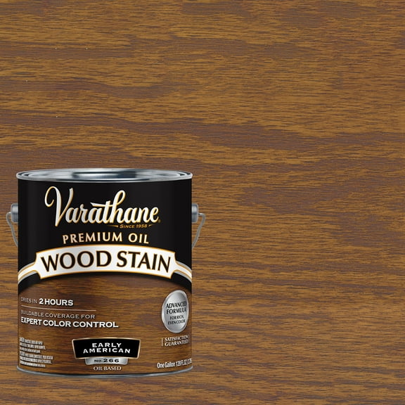 2 Pack, Early American, Low VOC, Varathane Premium Oil-Based Interior Wood Stain-212063, Gallon