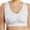 White, variant on Popvcly Compression Wirefree High Support Sports Bra Removable Padded Racerback Bras for Women Plus Size Everyday Wear, Exercise and Offers Back Support,Watermelon Red 6XL