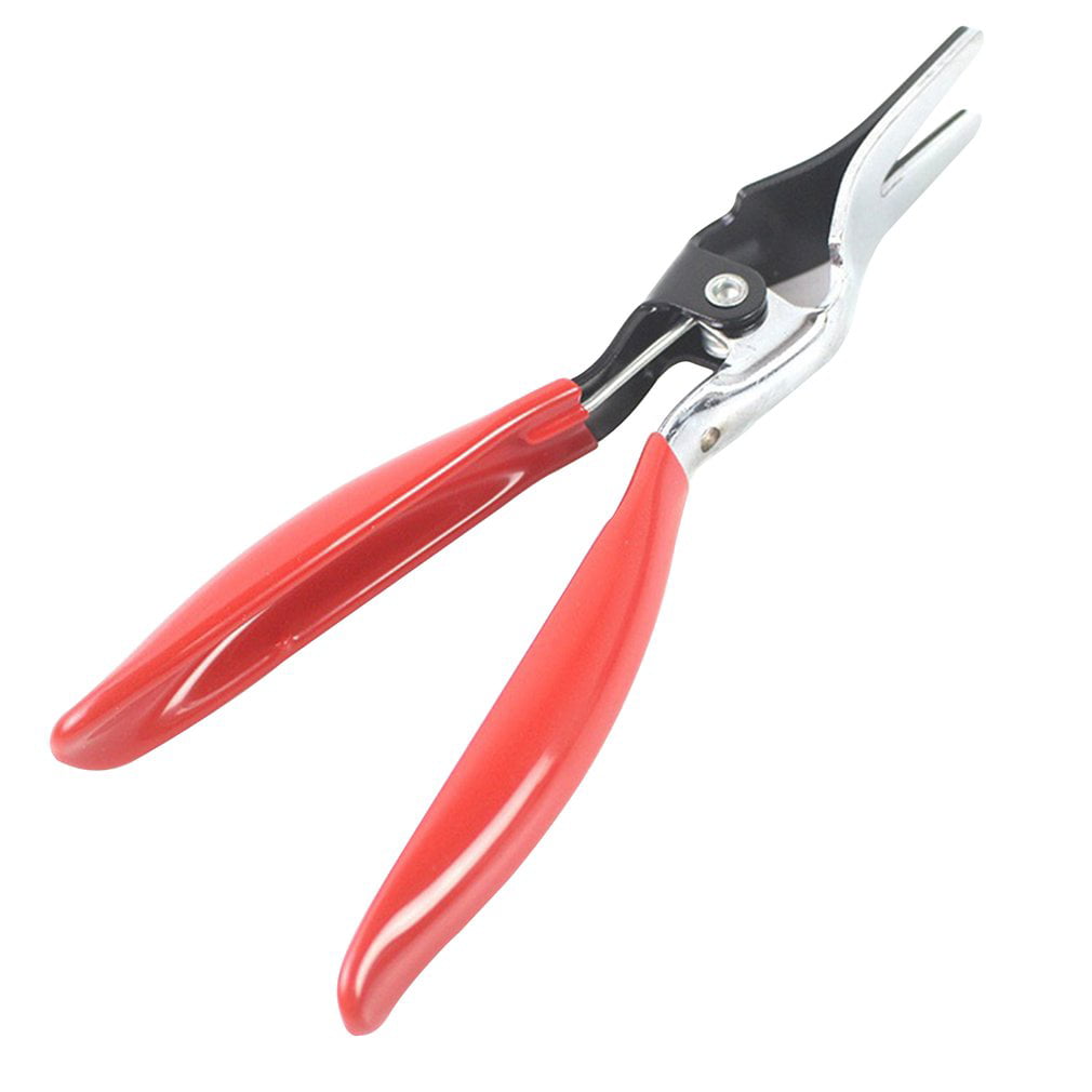 Red New Angled Car Fuel Vacuum Line Tube Hose Remover Separator Pliers Pipe Tool 