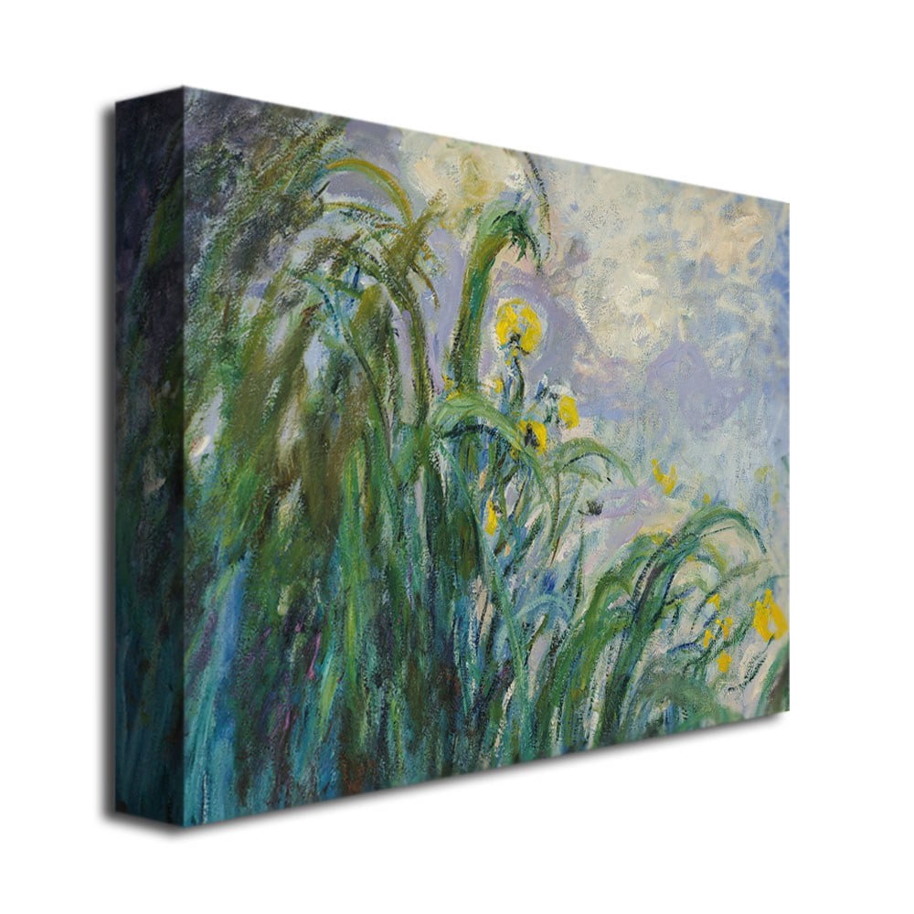 Trademark Fine Art "The Yellow Iris" Canvas Wall Art by Claude Monet