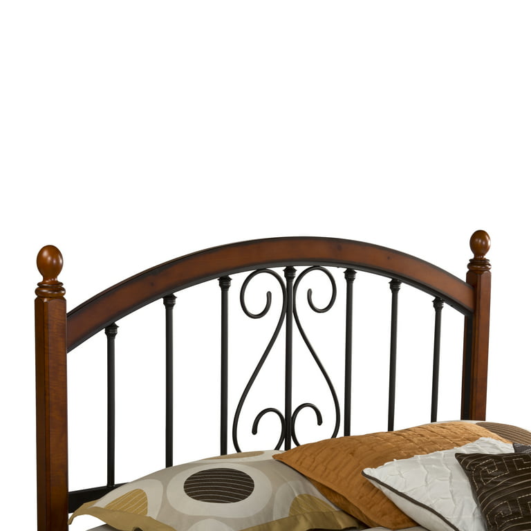 Hilale Furniture Burton Way Full, Wood And Metal Headboard Bed