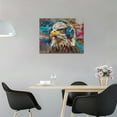 thumbnail image 4 of Aaheei Graffiti Eagle Wall Art Banksy Graffiti Painting Pictures Wall Decor Abstract Funny Animals Canvas Posters Prints Colorful Eagle Modern Artwork for Home Living Room Dining Room Office, 4 of 6