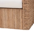 thumbnail image 5 of bali & pari Rhinos Bohemian Light Brown Seagrass Tuxedo Arm Chair, 5 of 6