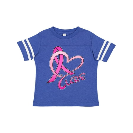 

Inktastic Cure- Breast Cancer Awareness pink ribbon Gift Toddler Boy or Toddler Girl T-Shirt