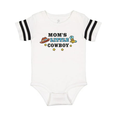 

Inktastic Moms Little Cowboy with Cowboy Hat and Boots Gift Baby Boy Bodysuit