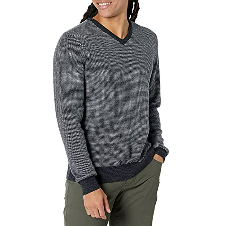 Wolk - Merino wool sweater for men in light grey (no pilling, no sagging,  no shrinking)