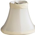 thumbnail image 3 of 4" Slate Grey Premium Silk Set of 6 Chandelier Shantung Lampshades, 3 of 6