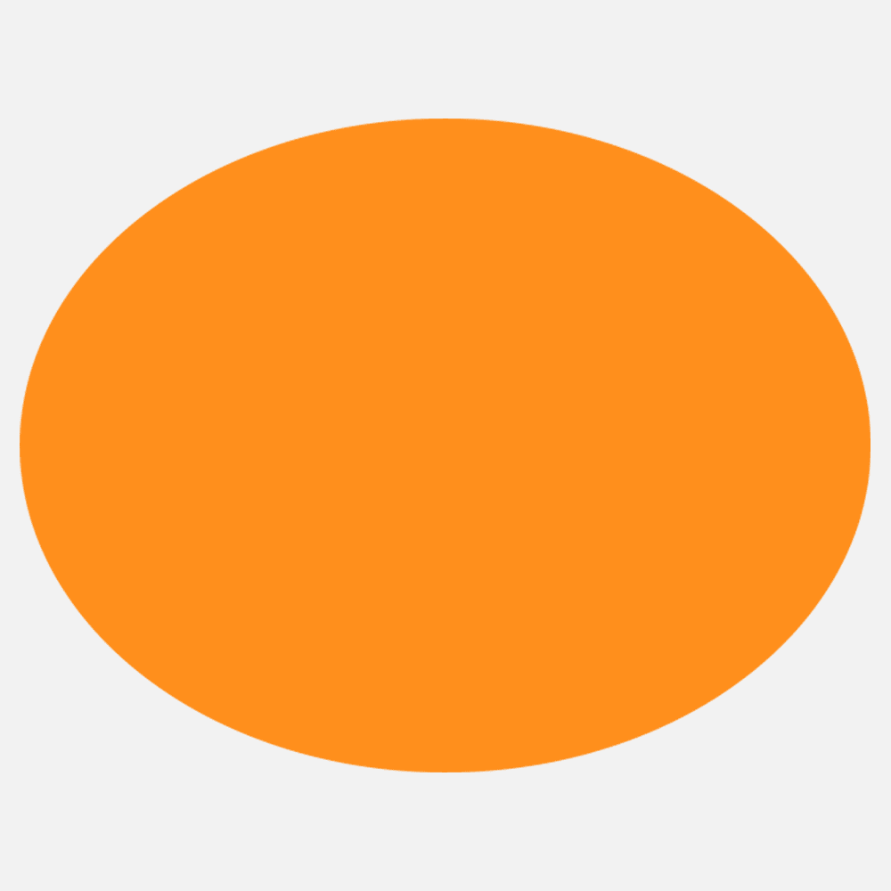 JAM Paper Standard Label Rolls, Oval, 2 7/8 x 3 3/4, Neon Orange, 125 Labels/Roll