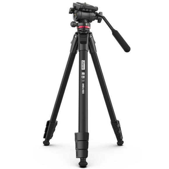Ulanzi Ombra XIANG 62.99” Video Travel Tripod for DSLR Camera & Smartphone Lightweight Aluminum Tripod with 360° Fluid Pan Head, Adjustable Legs, Quick Release Plate & 6kg Load Capacity