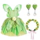 thumbnail image 1 of Disfraz de princesa Tiana de Disney para niñas, vestido de fiesta elegante, flor verde, campana, varita, vestidos de cumpleaños para niños pequeños zhangyuxiang unisex, 1 of 2