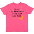 thumbnail image 3 of Inktastic I Love My Brothers To The Moon and Back Youth T-Shirt, 3 of 5