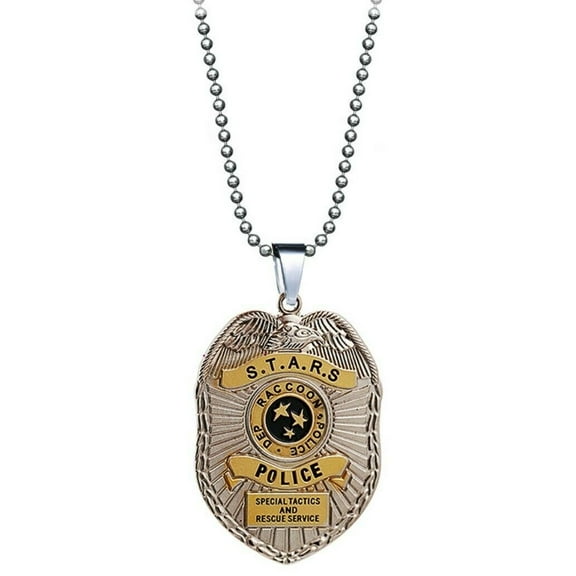 Resident Evil Stars Raccoon Special Tactics Metal Pendant Necklace