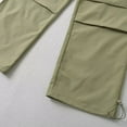 thumbnail image 4 of Kmdttou Cargo Pants for Women Dry Drawstring High Waist Loose Straight Leg Work Pants With Pockets Long Pants, 4 of 5