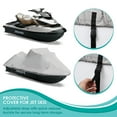 thumbnail image 2 of Pyle PCVJS12 Armor Shield Universal 127 to 138 Inch Jetski Trailer/Storage Cover, 2 of 7