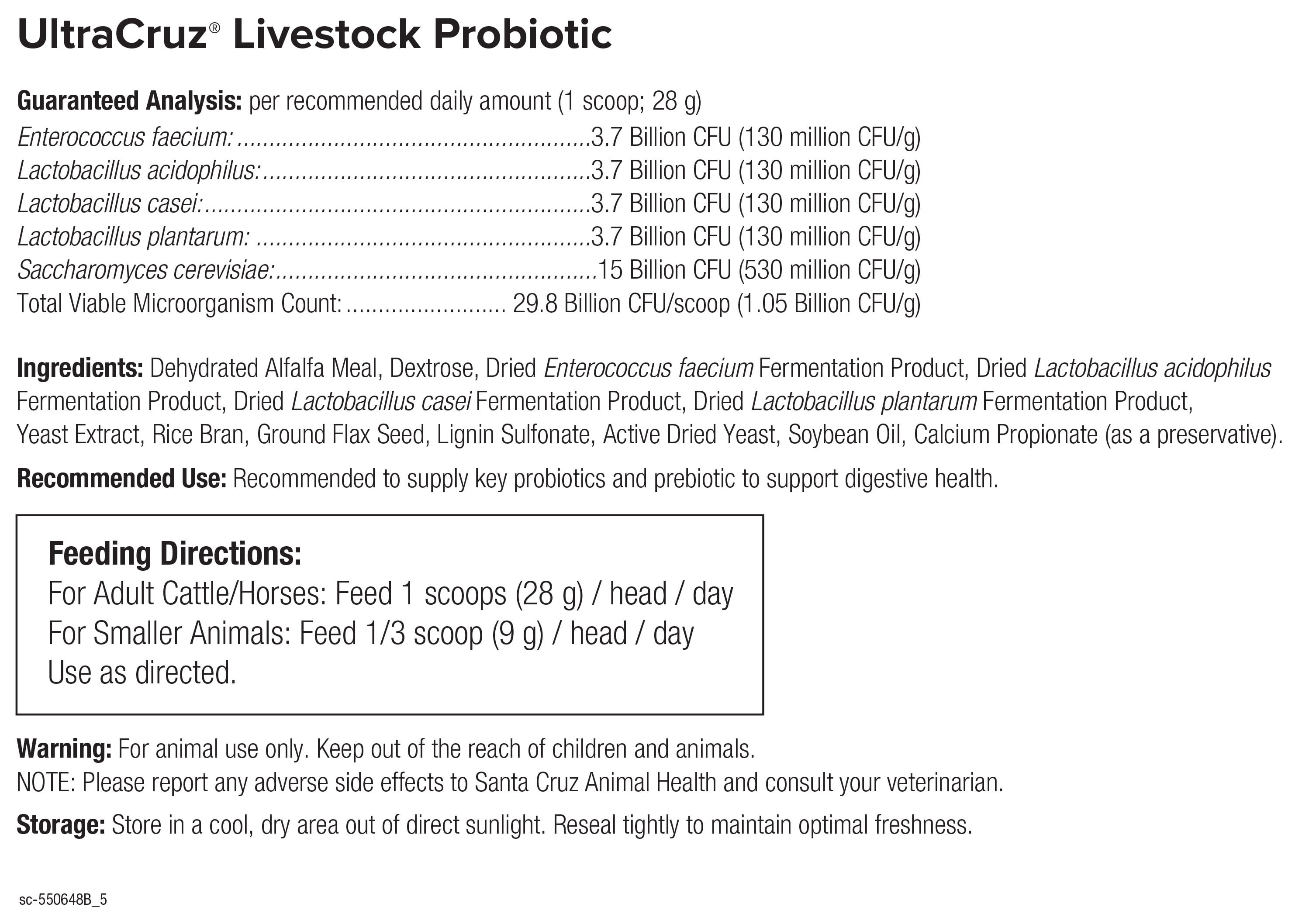 UltraCruz® Livestock Probiotic, 5 lb
